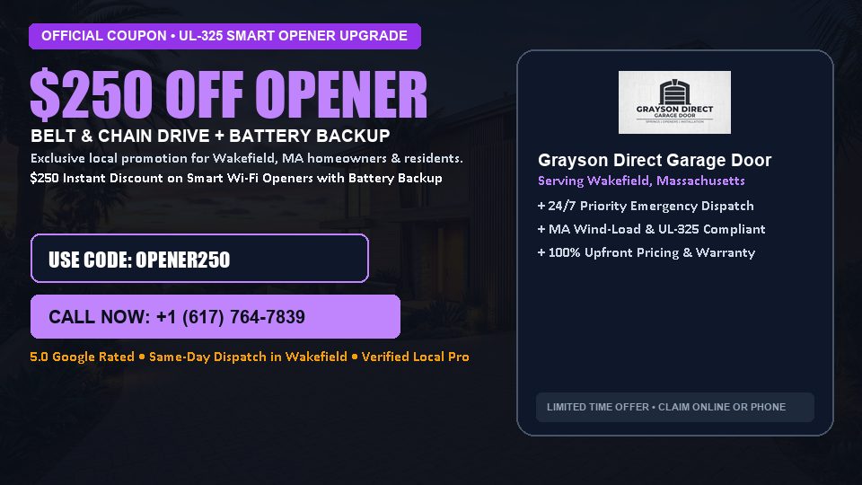 Grayson Direct Garage Door $250 OFF Premium LiftMaster Opener Installation