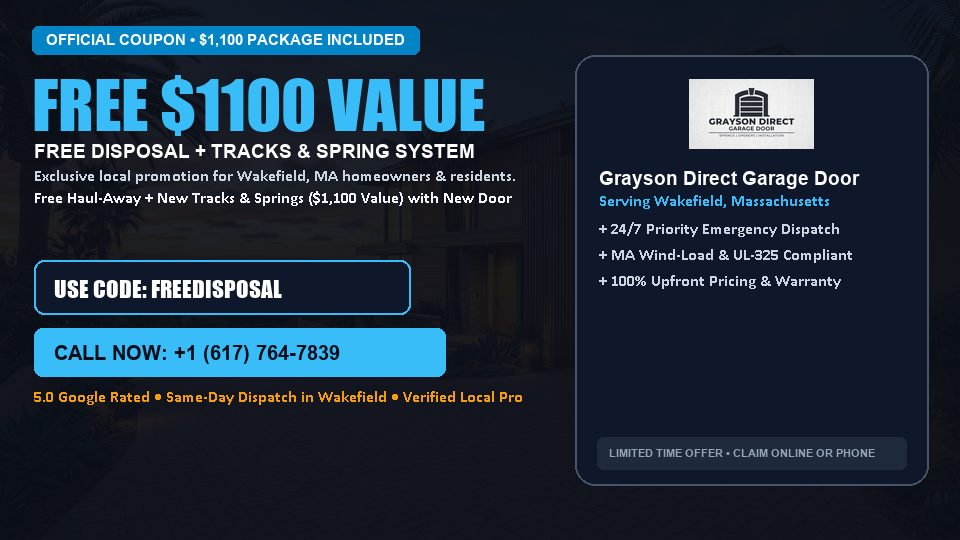 Grayson Direct Garage Door FREE Haul-Away & Heavy-Duty Tracks with New Door
