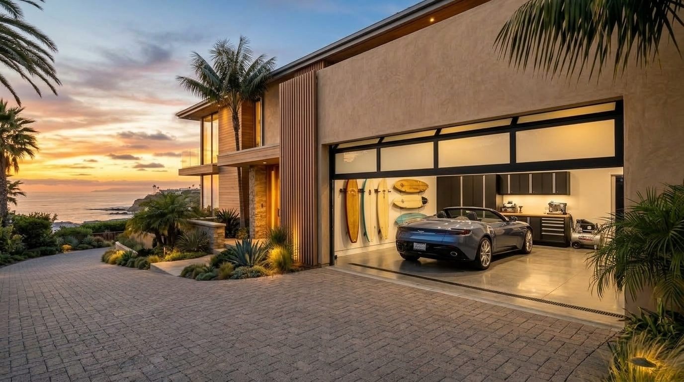Grayson Direct Garage Door Overhead Garage Door Gliding Open in Wakefield, MA